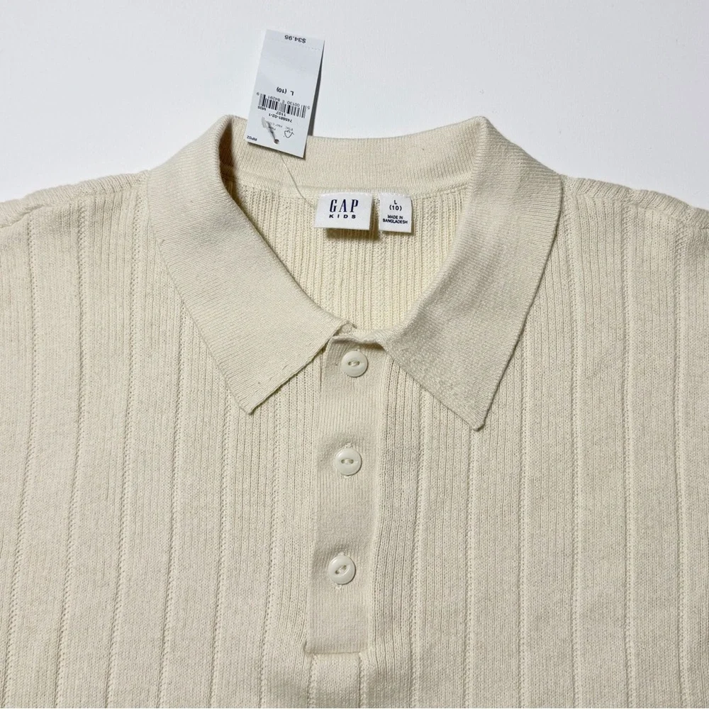 GAP Kids Rib Knit Polo Shirt